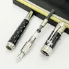GiftPen Top Luxury Elizabeth Pens Limited Edition Black Golden Silver Engrave Classics Fountain Pen Business Office Supplies 222X