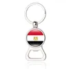 Nyckelringar Egypten Marocko Sydafrika Senegal Saudiarabien Tunisia Flagkedja Multifunktion Keychain Metal Beer Opener Accessories