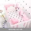 5pcs Bedding Sets Cotton Grey Baby Bed Bumper Cot Anti-bump born Crib Liner Sets Safe Pad Babies Crib Bumpers Bed Cover for Boy and Girl 2662 E3