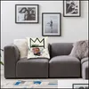 Cushion/Decorative Pillow King Alphonso Throw Ers Decor Home Luxury Jean Michel Outdoor Cushions Square Pillowcase Decorati Homefavor Dh3Av