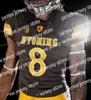 American College Football Wear Nik1 NCAA College Jerseys Wyoming Cowboys 25 Austin Conway 17 Josh Allen 22 Nico Evans 85 Tyree Mayfield 7