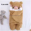 Sleeping Bags Baby Slee Bag Trasoft Fluffy Fleece Born Receiving Blanket Infant Boys Girls Clothesslee Nursery Wrap Swaddle 29 Drop Dhs9Q