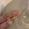 Boucles d'oreilles à tige mode tendance cristal Zircon nœud pendentif femmes fête fille Imitation perle balancent luxe bijoux cadeau