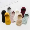 Women Socks Cotton Invisible No Show Non-slip Summer Solid Color Fashion Girls Ladies Ankle Thin Slipper Short Boat