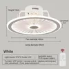 Ventilador de teto LED moderno com luzes de luz e controle remoto sudo