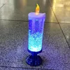 Candle Holders Battery Operated Flameless Christmas Candles LED Water With Glitter Color Changing For