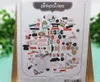 Hediye Sargısı 115pcs Cardstock Die Cut Lable Kağıt/PVC 2022 Plan/Not Kağıt Scrapbooking Mutlu Planlayıcı/Kart Yapımı/Günlükleme Projesi