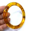 Bangle 58-65mm 0 Certified Natural Mexico Yellow Amber Beeswax Armband