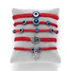 ID Identification Classic Kabh Red String Thread Hamsa Hand Braid Armband Blue Turkish Evil Eye Bead Armband Fatima Friendship J DH0PT