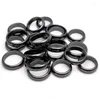 Cluster Rings Hematite Ring For Women Men Non-magnetic Natural Stone Finger High Quality Black Jewelry Gift Lovers