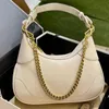 Designer Women Shoulder Bag Hobo Armpit Purse Wallet Backpack Chain Luxury Small Handbags Leather Zipper Clutch Tote Adjustable Strap Gold Hardware Lady Satchel