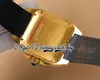 TWF zy0008 Miyota 9100 Cronografo Automatico Orologio da uomo in oro giallo con intarsio di diamanti Cassa con diamanti Quadrante con indici romani Cinturino in pelle Super Edition Orologi per l'eternità