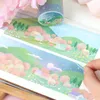 1pcs Nature Life Washi Tape 50mm3m Forest Flower Flower Seaside Street Paper Lasking Shapes Disory Decoration A7180