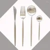 Dinnerware Sets Dining Table Kitchen Decoration Nordic Dessert Spoon Knife Fork Picnic Utensils Vaisselle Cuisine Home Tableware