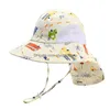 CAPS HATS KOREAS SUMMER BABY PANAMA CAP KIDS BUCKET HAT TODDLER BRIDT BRIM UPF 50 SOON SUN SKYDD FÖR BARN 38Y GIRL BOY 22 DHSDH