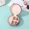 Velvet Jewelry Box Portable Travel Jewelry Case Earring Storage Boxes Rings Necklaces Holder Organizer for Wedding