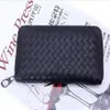 Whole Fashion Men's walletl Sheepskin Leather Nappa Zip Around Wallet Hand Bag First Class Genuine Leather Long Wallet Go230F