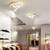 Lustres LED Lustre Pour Chevet Allée Couloir Balcon Entrée Lustre Avize Noir/blanc Moderne Lumières Éclairage À La Maison