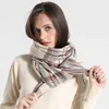 Scarves Hat Glove Set Scarf Winter Plaid Wool Cashmere Made in Scotland Stripe Solid