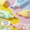 4pcs Fruit Shop Glitter Color Marker Highlighter Pens Set Shining Metallic Brush for Drawing Paint Art School A7212