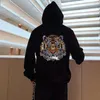 Hood's Hoodies Brand Winter Hoodie Comfortabele warme diamanten ambacht klassiek oversized pullover hoody