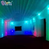 Ótimo feito à mão 9.5x5x3.7mh barraca quadrada inflável com luz de troca de luzes LED para decoração de eventos de festa esportes