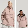 Jackets de esqui 2023 Jaqueta de esqui de inverno Mulheres esportes ao ar livre Términa de snowboard masculino para caminhada com capuz