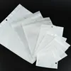 Sacchetti di plastica trasparenti e bianchi perlati Cerniera per imballaggio in poli OPP Chiusura a zip Pacchetti al dettaglio Borsa in PVC per custodia