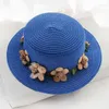 Szerokie brzegowe czapki moda girland słomka kapelusz letni plażka przeciwsłoneczna Ochrona przedsiębiorczości na zewnątrz, składane akcesoria ubraniowe