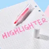 4pcs Mini Lipstick Highlighter Centro Defina portátil Fluorescent Marker Spot Spot School A6356