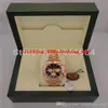 Fornecedor de fábrica Caixa original de luxo 116505 40mm Dial preto ouro rosa aço inoxidável Automático Men Watch Watches302g