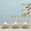 Candle Holders Candlestick Home Decoration Wedding Centerpiece Nordic Table Center Modern Metal Geometric Fashion Exquisite