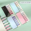 LATS 120 Sheets Color Time Self Adhesive Memo Pad Sticky Notes Bookmark Marker Sticker Paper Student Office Supplies