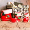 Christmas Decorations 3 Sizes Gift Candy Holder Home Party Decor Santa Claus Boots Kids Child Mini Xmas Tree Decoration