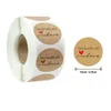 Gift Wrap 500pcs/Roll Round Thank You Hand Made With Love Labels Self-adhesive High Quality Stickers Food Craft Box For Candy Boxes