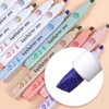 6st Cartoon Cute Paw Highlighter Pens Set Lovely Cat Claw Soft Brush Marker Liner för att rita Paint Art School A7170