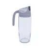 Storage Bottles Self-opening And Closing Glass Oil Jug Leakproof Small Domestic Kitchen Sauce Vinegar