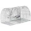 Large Trap Cage Pest Control Continuous Rat Cathing 40cm 16in Mice Bait Station Made of Steel Wire Stronger Metal Traps Catch Big Rodent Mouse Alive Indoor Outdoor