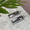 Stud Earrings Trendy Design Pine Tree Moon Star Pendant Charm Fashion Women Geometric Square Party Gift Jewelry For Her