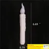 Home Led 11 INch Led Battery Operated Flickering Flameless Ivory Taper Candle Lamps Stick Candle Wedding Table Room Church Decor