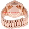 Nuovi orologi di lusso 40 quadrante color cioccolato Orologio automatico da uomo in oro everose 18 carati Orologio da polso da uomo187S