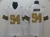 남자 축구 2 Jameis Winston Jersey 9 Drew Brees 94 카메론 흑백 브라운 군대 그린 경례 서비스를위한 스포츠 팬을위한 증기 컬러 러시 자수 및 바느질 팀