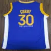 New City Stephen 30 Curry James 33 Wiseman Tim 10 Hardaway Camiseta de baloncesto Ncaa Jersey Azul Blanco Negro Color