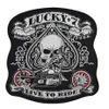 Whole Custom 10 5 inches Huge Embroidery Biker Patches for Jacket Back MC Surport PUNK LUCKY 7270C