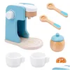 Keukens spelen voedsel kinderen houten keuken doen alsof speelgoed sets broodrooster brood maker koffiebrander hine game childrens speelgoed mixer educatio dhzat