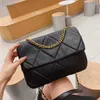 Marca Designer Mão Bill Bolsa De Ombro Mulheres Nova Marca De Moda Retro Textura De Couro Macio Cadeia De Diamante Envelope Pacote Caixa De Presente Venda Direta Da Fábrica