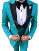 Custom Made Men Suits One Button Groom Tuxedos Peak Lapel Groomsmen Wedding/Prom/Dinner Man Blazer Jacket Pants Vest w802