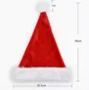 Noel Noel Baba Şapkası Deluxe Party Peluş Şapkalar Kırmızı Beyaz Kalın Mercan Kadife Çocuk Yetişkin Çocuklar Erkek Kadınlar