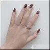 حلقات النطاق 925 sterling Sier Finger Finger for Women Vintage Aspartice Engagement Toe Gine Party Jewelry YMR415 Drop Delivery OTGWJ