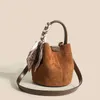 Hoog gevoel Vegetable Basket Bag 2022 Nieuwe Lingge grote capaciteit Handtas Emmertas Een schouder Cross Body Damestas